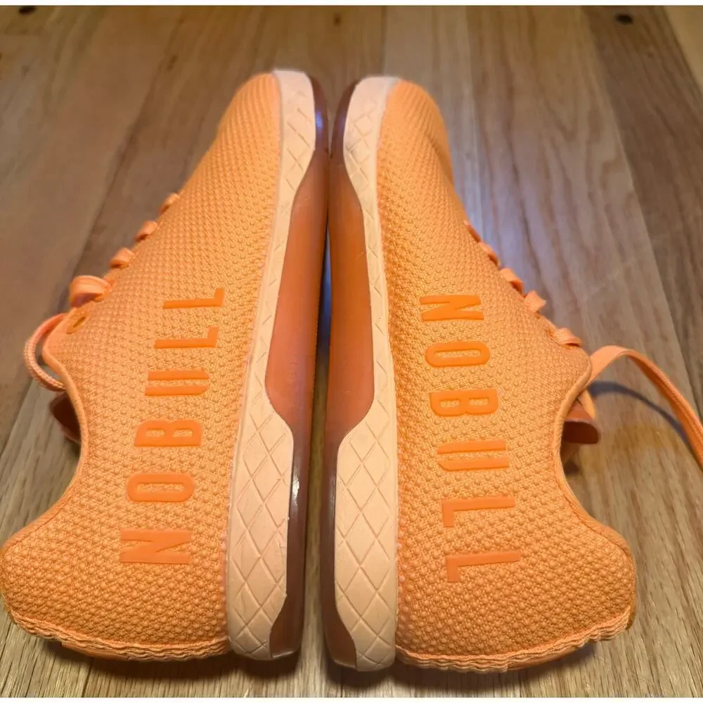 NOBULL SuperFabric Trainers Orange Cross Training Shoes Women's 7 Men's 5.5